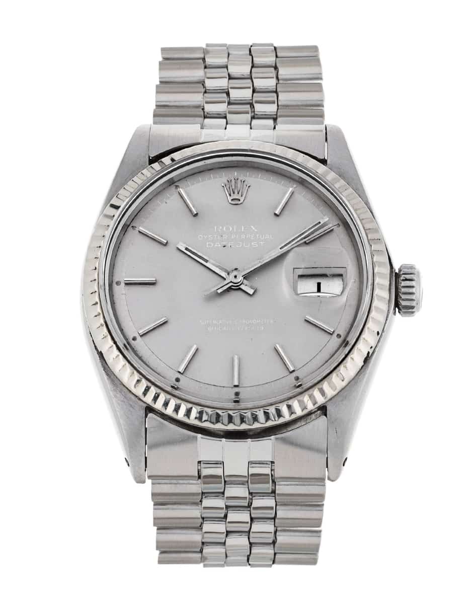 Rolex Datejust 1601 Silver Baton Dial Bracelet Strap